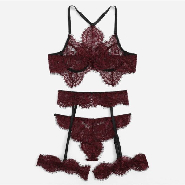 4 Pieces Sexy Lingerie Set