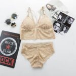 Lace bra brief set
